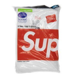 Supreme Hanes Tagless Tees (3 Pack) White